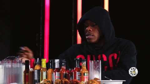 Hot Ones Dababy GIF by First We Feast