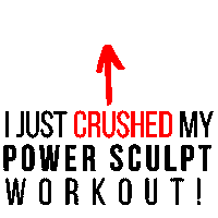 Workout Arrow Sticker by Power Sculpt Fitness