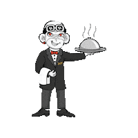 Comida Serve Sticker by Zhot