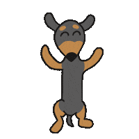 Dog Dancing Sticker