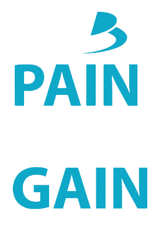 no pain no gain Sticker by Academia Batalha