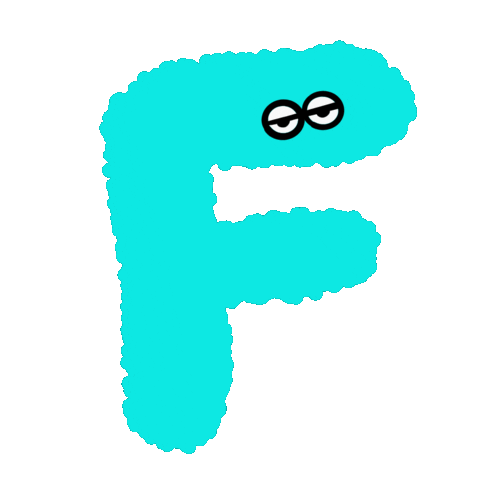 F Alphabet Sticker