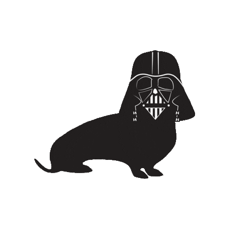 Darth Vader Dog Sticker by alimacdoodle