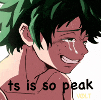 VoltSketches peak mha deku ts is so peak GIF