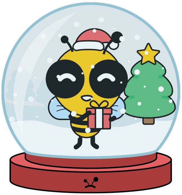 Christmas Bee GIF by Y-collective