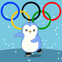 Skating On My Way GIF by Pudgy Penguins
