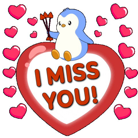I Love You Heart Sticker by Pudgy Penguins