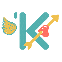 Heart K Sticker by la pecera