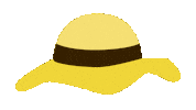 Summer Hat Sticker by Stichting Melanoom