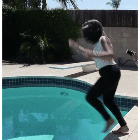 lorialvarezandteam giphyupload jump pool splash GIF