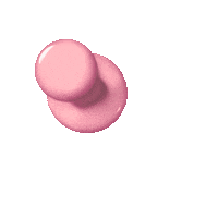 Tekua rosa pin postit tekua Sticker