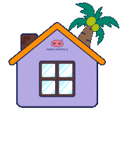 piggyhostels vagator arambol piggyhostel goahostel Sticker