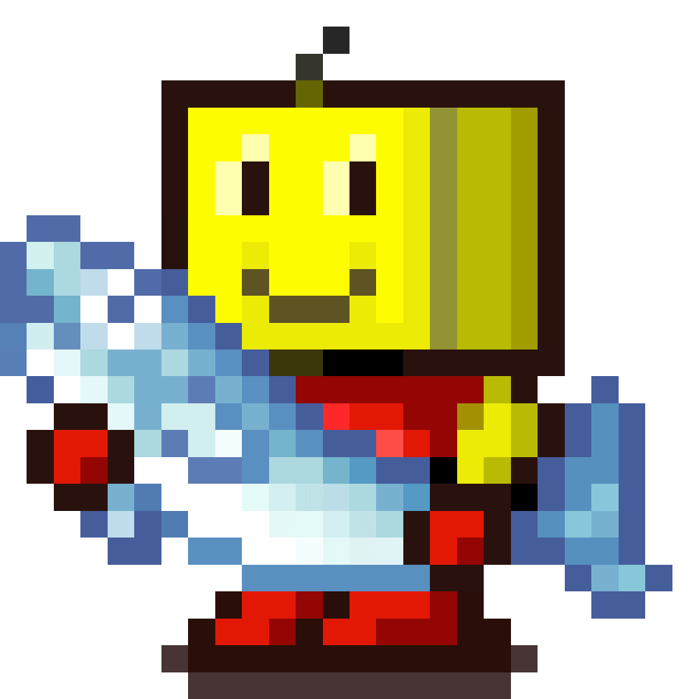 Fish 8Bit Sticker