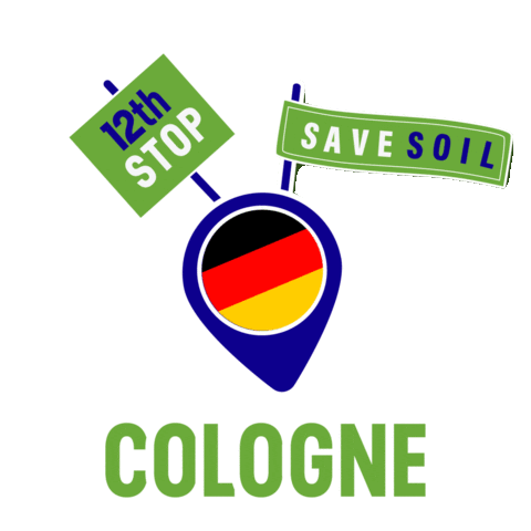 Germany Cologne Sticker by Conscious Planet - Save Soil