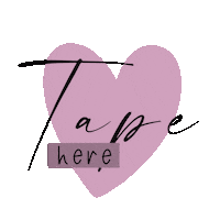 Heart Tape Here Sticker