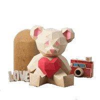 sofsofs love vintage bear photography Sticker