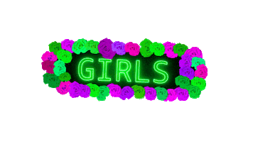 Balcony kiss girls running america Sticker