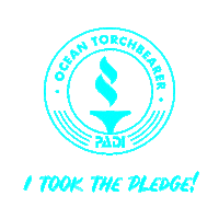 Scuba Diving Save The Ocean Sticker by PADI
