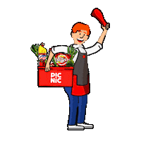 happy boodschappen Sticker by Picnic