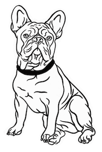 France Dog Sticker