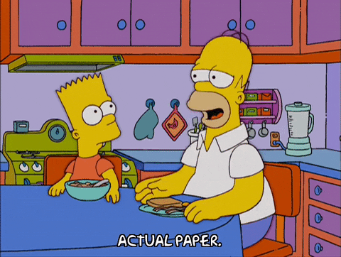 Episode 19 Paper GIF by The Simpsons