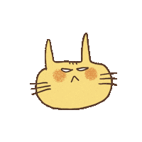 Cat Waiting Sticker