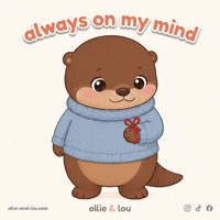 Miss You Thinking GIF by Ollie & Lou