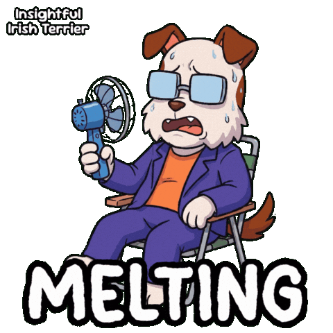 Dog Melting Sticker by VeeFriends