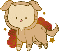 Chinese Zodiac Dog Sticker by shourimajo