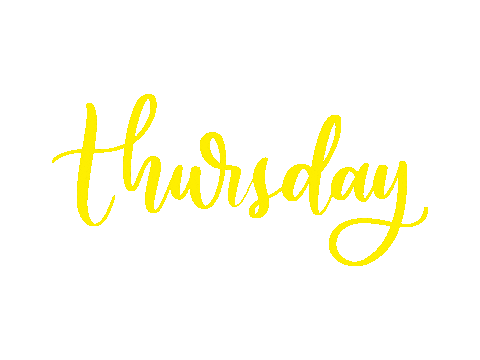 Calligraphy Thursday Sticker