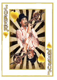 The Joker Trombon Sticker by La Scène