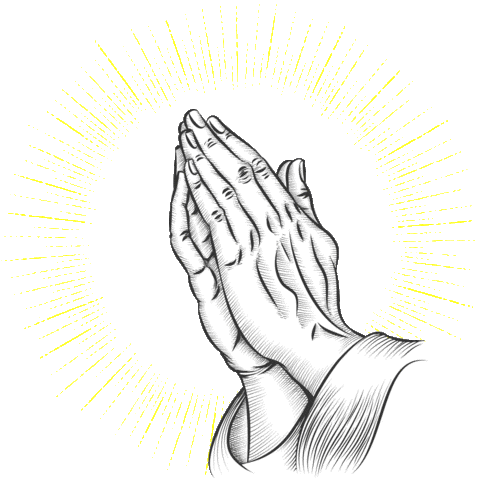 pray praying hands Sticker by Keystone Church