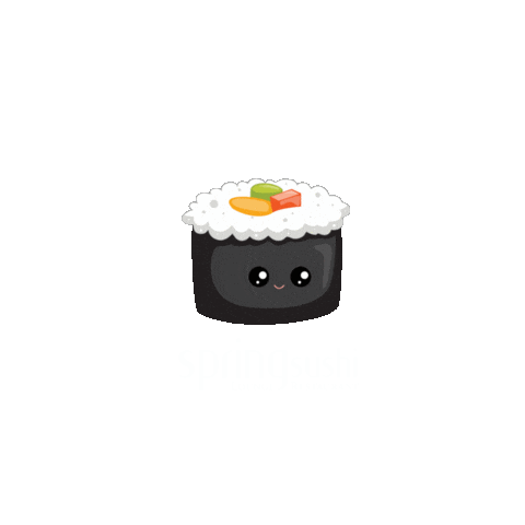 SpringSushi giphyupload sushi maki japanese food Sticker