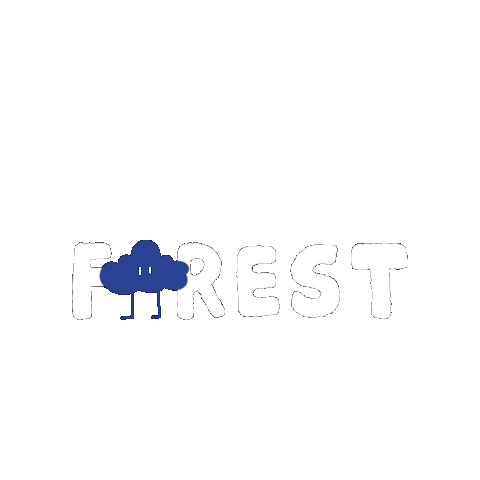 ForestCloudBev giphygifmaker cloud forest peek Sticker
