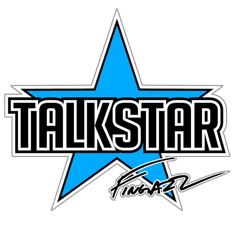 talkstar star funk roger instrument Sticker