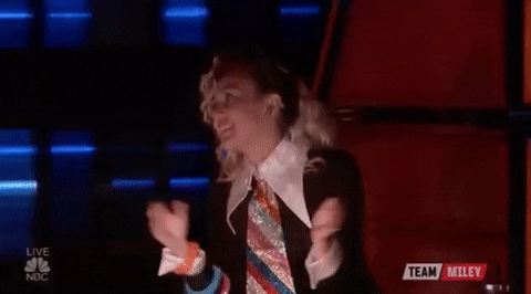 Applaud Miley Cyrus GIF by The Voice