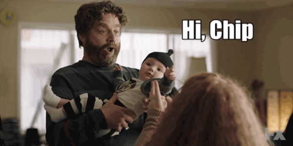baby cuddle GIF by BasketsFX