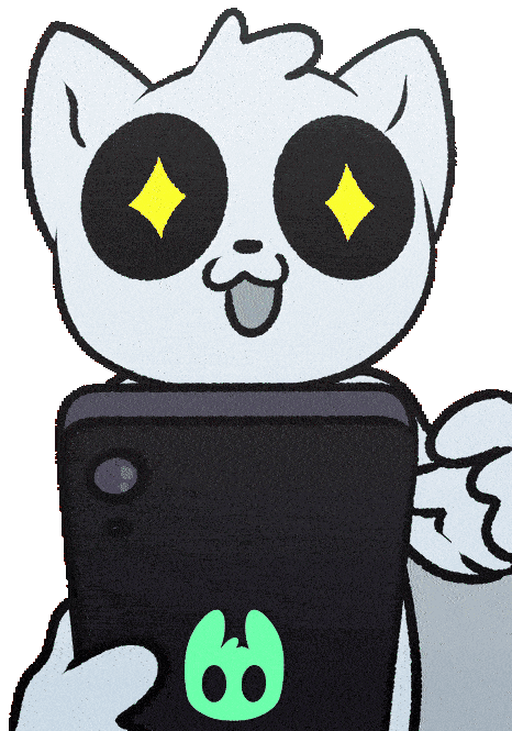 studionimai giphyupload excited sticker phone Sticker