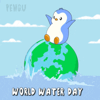 Clean Water Celebration GIF by Pudgy Penguins
