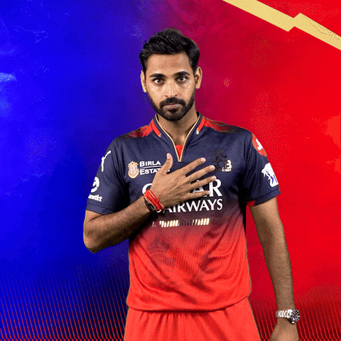 Happy Bhuvneshwar Kumar GIF by Royal Challengers Bengaluru