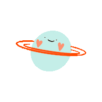 peachbabystudio space planet outer space peachbaby Sticker