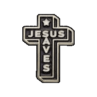 pinnedpins jesus christian cross pin Sticker