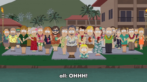 butters stotch crowd GIF by South Park 