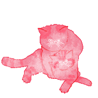 Cat Heart Sticker
