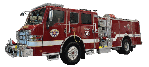 olathefire giphyupload fire firefighter fire truck Sticker