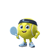 padeldoor thumbs up wink mascot padel Sticker