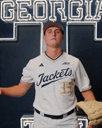 Georgia Tech Baseball GIF by Georgia Tech Yellow Jackets
