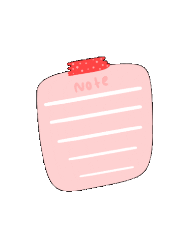 Semaiah_L note reminder remind notepad Sticker