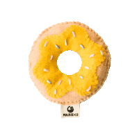 Maudjeandco donut doughnut cat toy maudjeandco Sticker