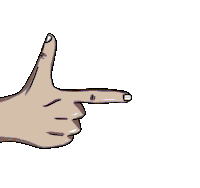 Hand Point Sticker